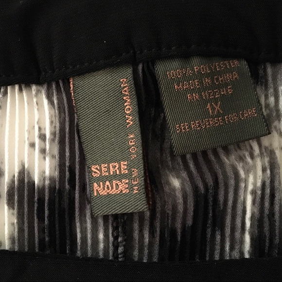 SERENADE NY Woman Sleeveless Floral | 1X | EUC - Picture 5 of 5